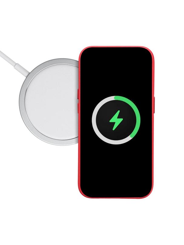 Futerał do Samsung S25 PLUS Leather Mag Cover zgodny z MagSafe czerwony