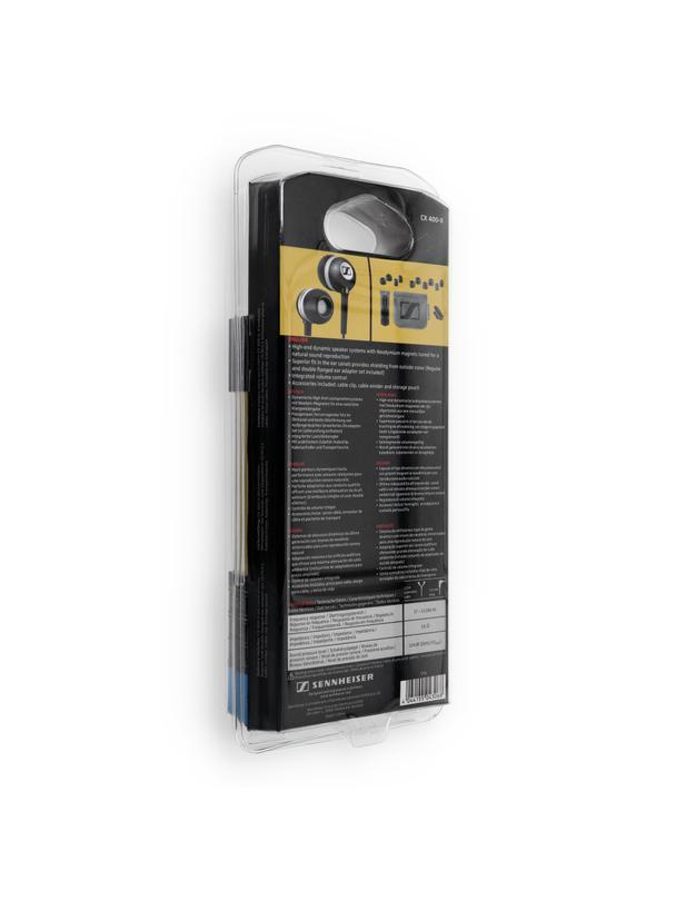 Słuchawki przewodowe douszne Jack 3,5 mm Sennheiser CX 400-ll Precision czarne