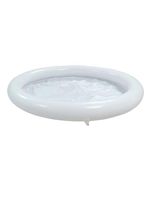 Składana przenośna dmuchana wanna balia do kąpieli morsowania 75 x 75 cm czarna