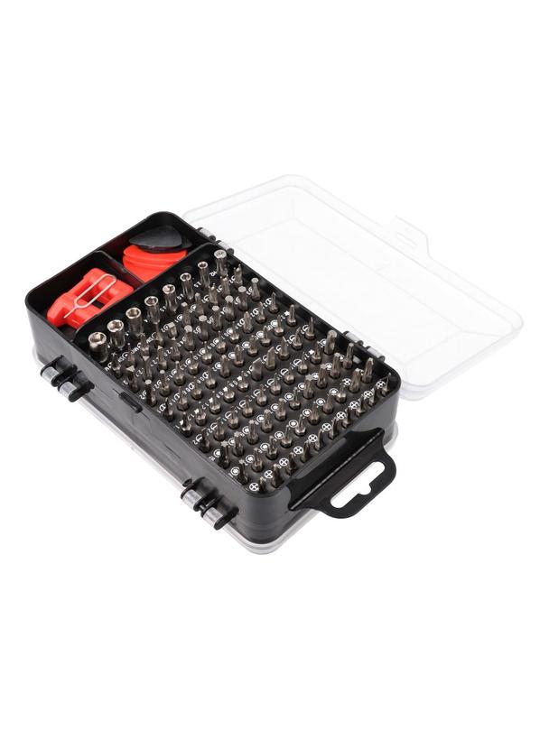 Zestaw śrubokrętów precyzyjnych / wkrętaków serwisowych, bitów 115w1 metal czerwony