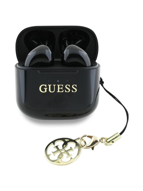 Słuchawki bezprzewodowe douszne Guess TWS Effect Printed Classic Logo & Charm czarne