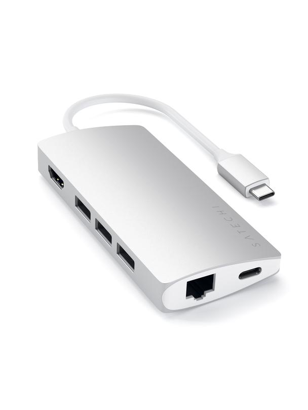 SATECHI adapter HUB 7w1 Typ C ST-TCMA2S srebrny