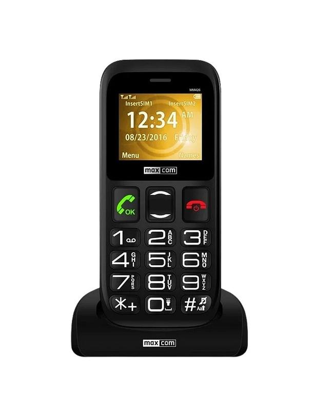 MAXCOM telefon dla seniora MM426 SE czarny