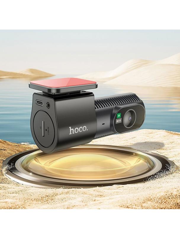 Kamera samochodowa Hoco z wyświetlaczem 1,47" 2K DV7 czarna