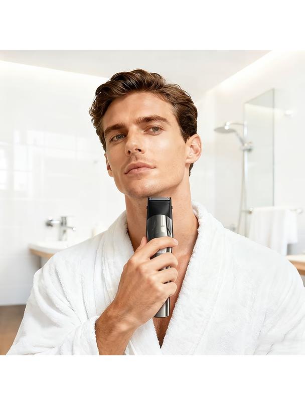 Maszynka do strzyżenia włosów zestaw Hoco HP26 szara