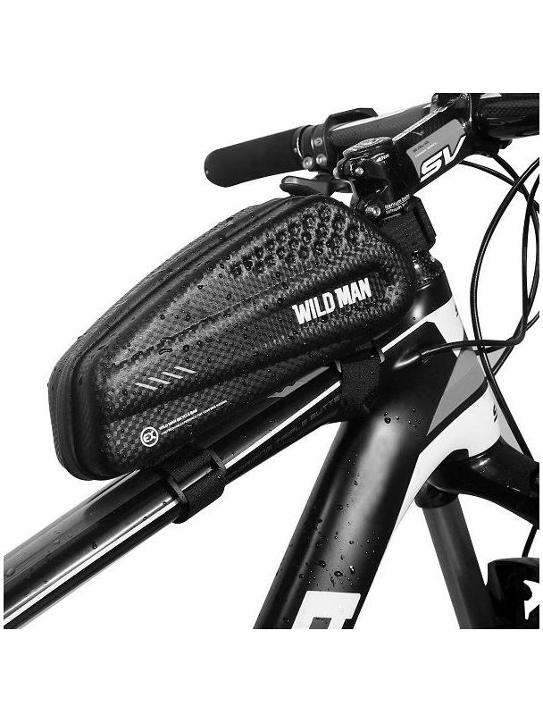 WILDMAN sakwa rowerowa na ramę na zamek 1L EX czarna