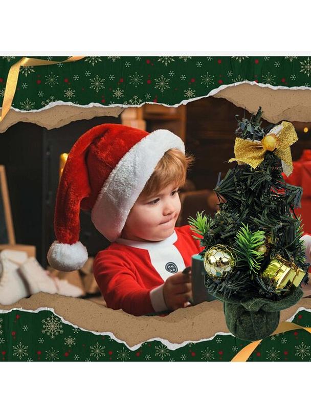 Choinka ozdobna na biurko 20 cm RC-K-505 zielona