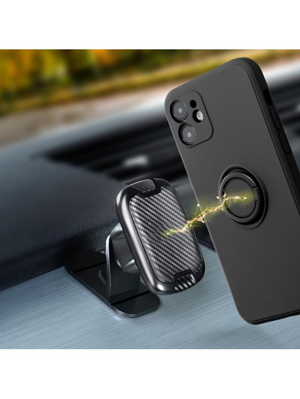 Futerał do iPhone 7 / 8 / SE 2020 / SE 2022 Silicone Ring czarny