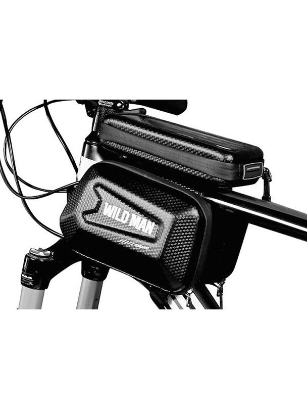 WILDMAN sakwa rowerowa na ramę na zamek 1,2L (4"-7") E6S czarna