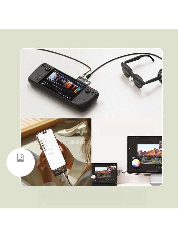 Adapter HUB 3w1 USB C Satechi Mobile XR ST-HXRSDM szary