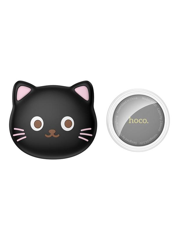 Lokalizator zgodny z Apple Find My Hoco w kształcie kota E91D czarny