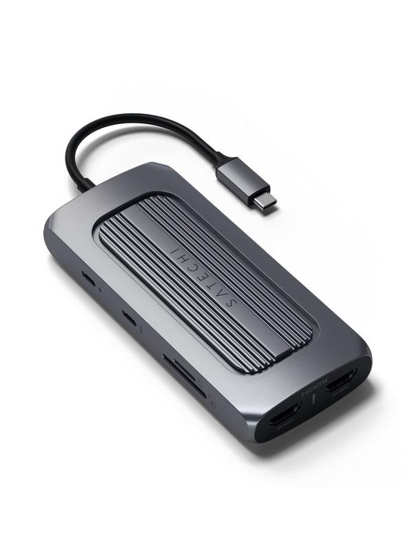 Adapter HUB 8w1 USB C Satechi ST-UCMXAM szary