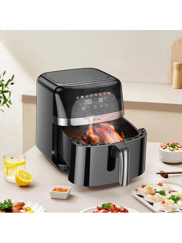 Frytkownica beztłuszczowa Air Fryer Hoco z ekranem dotykowym 8L 1700W HE20 czarna