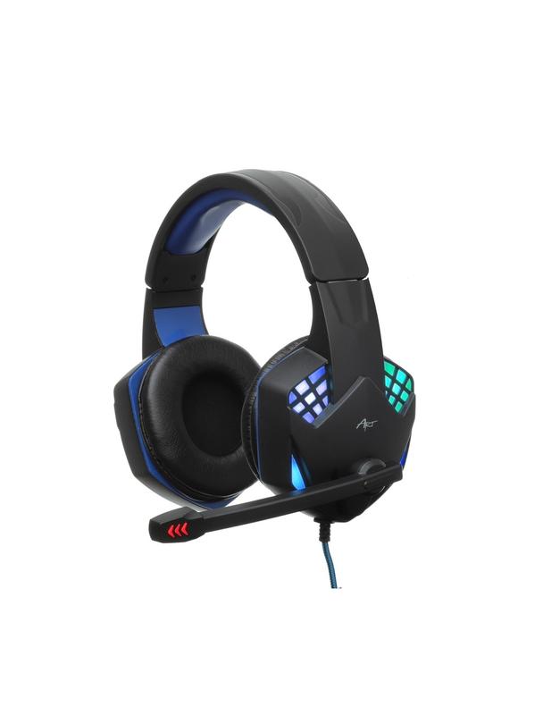 Słuchawki przewodowe nauszne Jack 3,5 mm / USB A Art gamingowe z mikrofonem G11 czarne