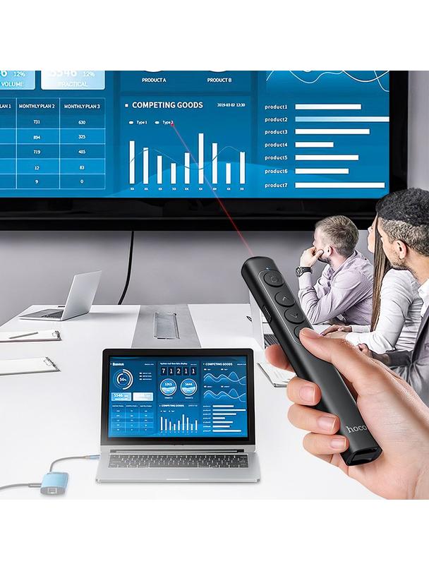 Wskaźnik laserowy bezprzewodowy Hoco bluetooth GM200 czarny