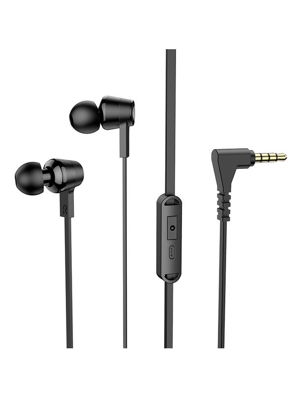 Słuchawki przewodowe douszne Jack 3,5 mm Hoco M86 czarne (SC)