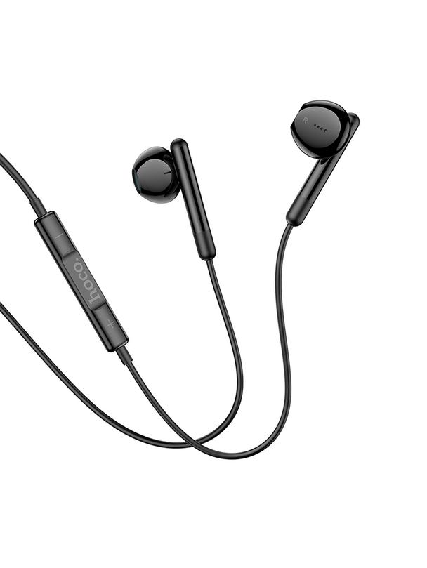 Słuchawki przewodowe douszne USB C Hoco M93 czarne