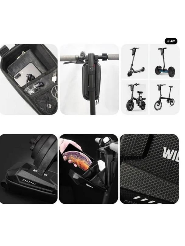 WILDMAN sakwa rowerowa na ramę na zamek 1,2L (4" - 7") ES10 czarna