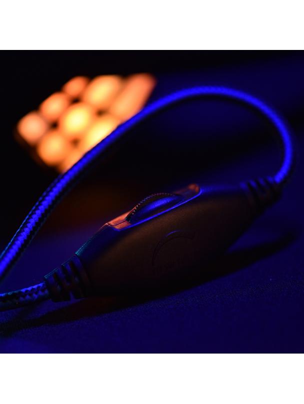 Słuchawki przewodowe nauszne Jack 3,5 mm / USB A Art gamingowe z mikrofonem G11 czarne