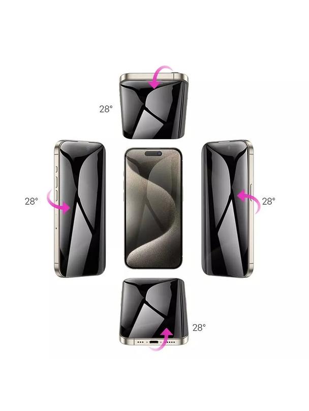 Szkło hartowane do iPhone 15 PLUS 360-degree privacy Hoco