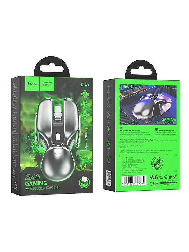 Myszka bezprzewodowa gamingowa Hoco 2,4G DI43 czarna
