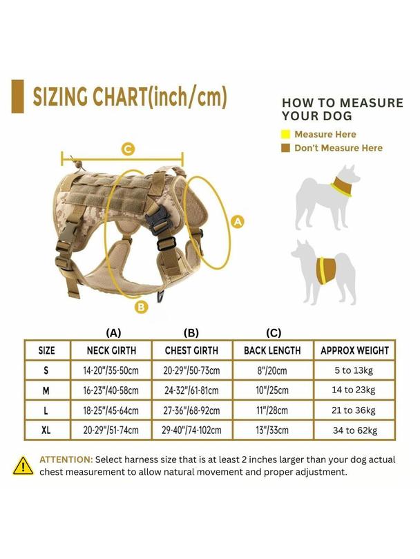 Szelki dla psa TACTICAL rozmiar XL brązowe