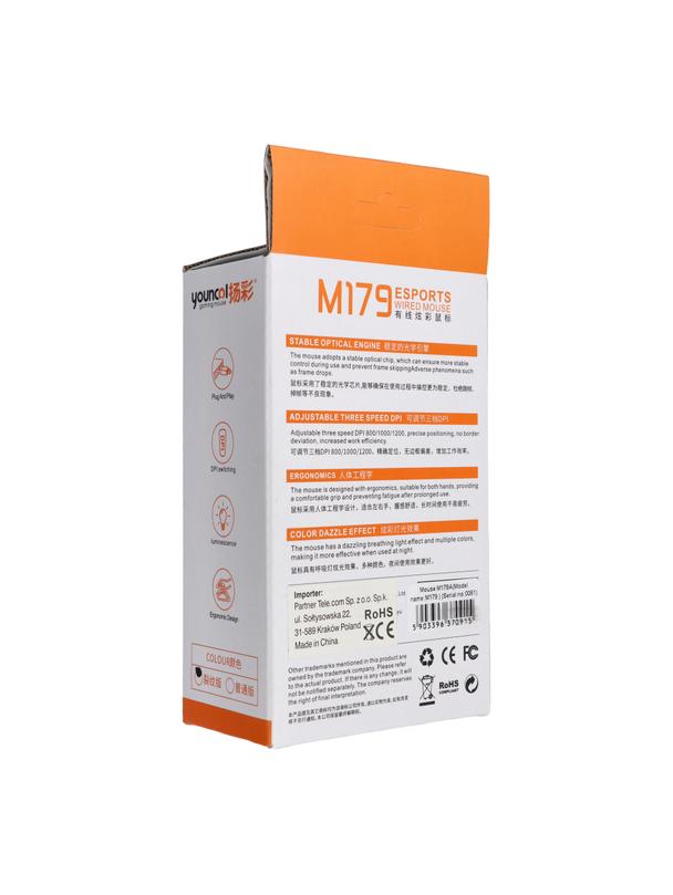 Myszka komputerowa przewodowa USB A M179A