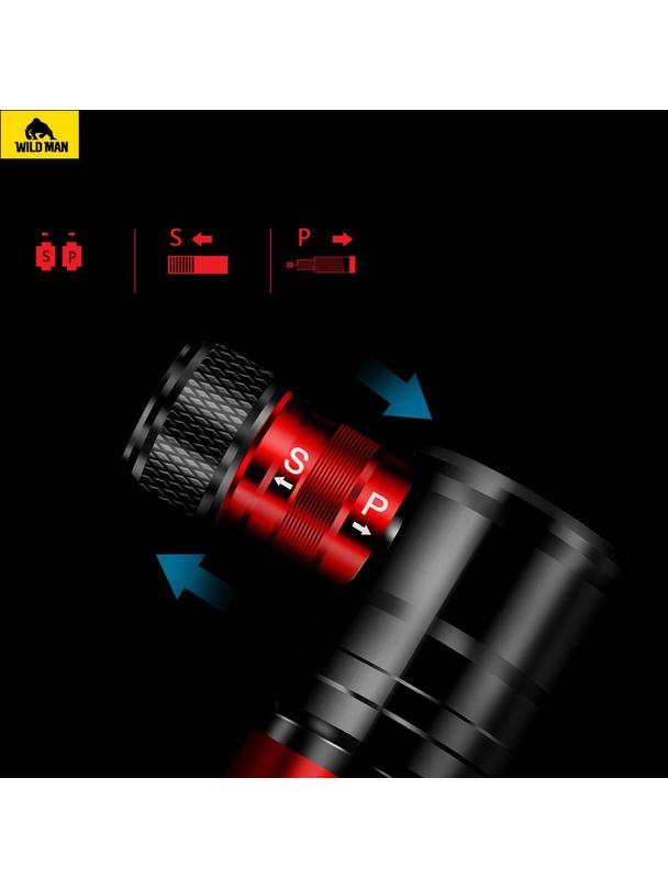 WILDMAN ręczna pompka rowerowa GK8 czarna