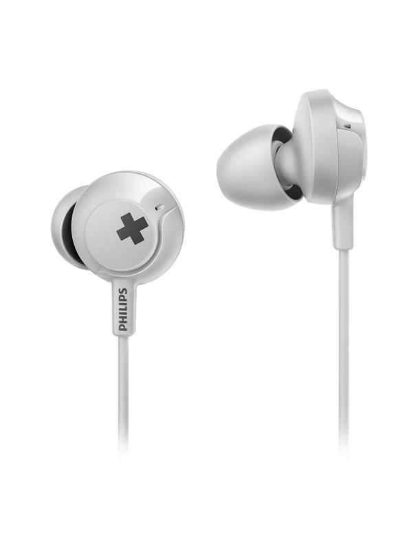 Słuchawki przewodowe dokanałowe jack 3,5mm PHILIPS SHE4305WT białe