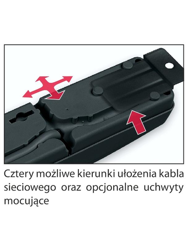 Listwa zasilająca 5 gniazd ACAR F5 1,5 m czarna