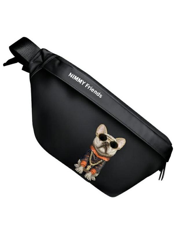 NIMMY nerka na ramię GLASSES COOL DOG czarna