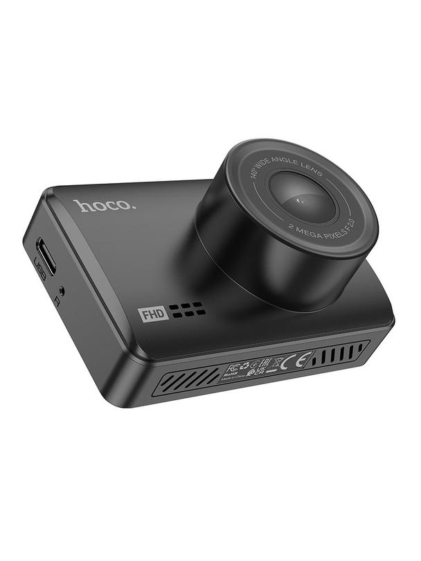 Kamera samochodowa Hoco z wyświetlaczem 2,45" 1080P/30fps + kamera tylna 720P/25fps DV3 czarna