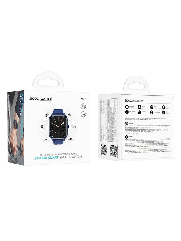 Smartwatch Hoco 1,95" TFT IPX4 z funkcją rozmowy Y27 niebieski