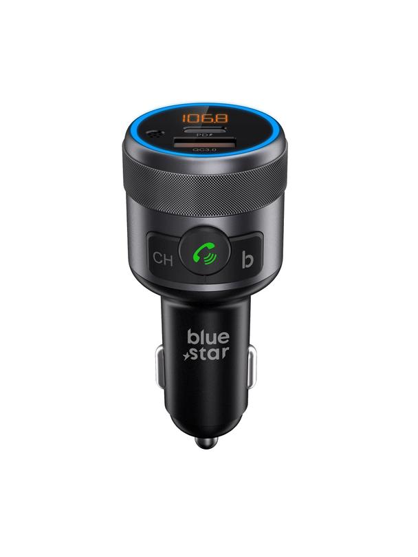 Transmiter samochodowy bluetooth Blue Star AutoHarmony QC3.0 PD 42W C81 szary
