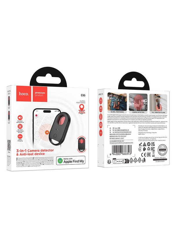 Lokalizator zgodny z Apple Find My Hoco E95 czarny
