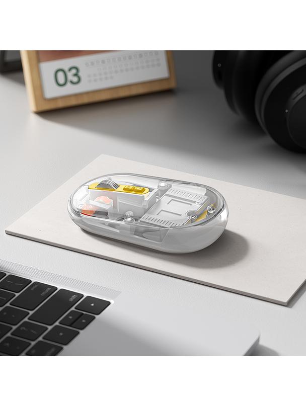 Myszka bezprzewodowa Hoco 2,4G 1600 dpi dual mode bluetooth GM35 biała