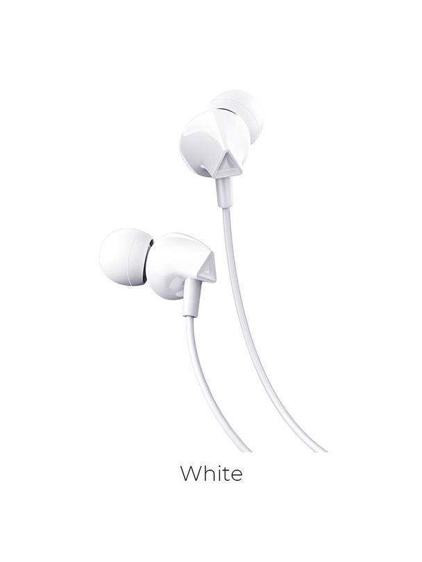 Słuchawki przewodowe douszne Jack 3,5 mm Hoco M60 białe