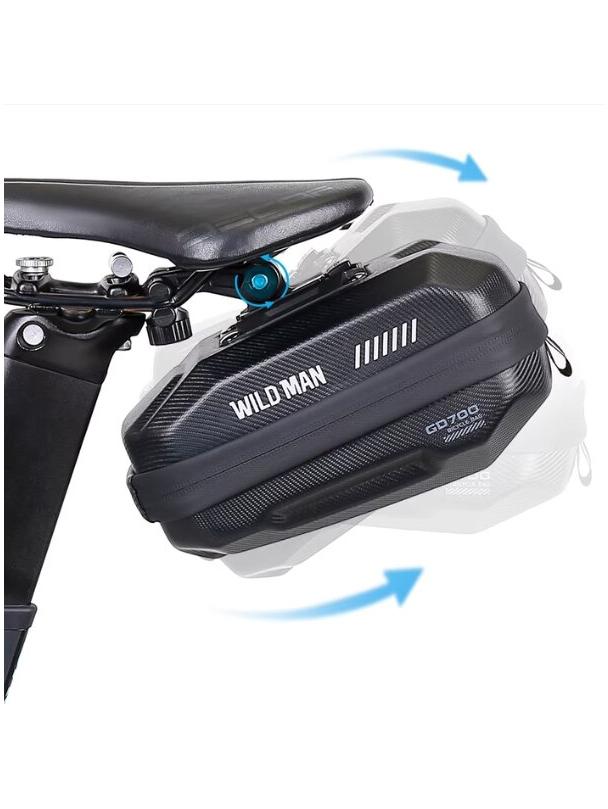 WILDMAN sakwa rowerowa pod siodełko na zamek 0,8L GD700 zielona