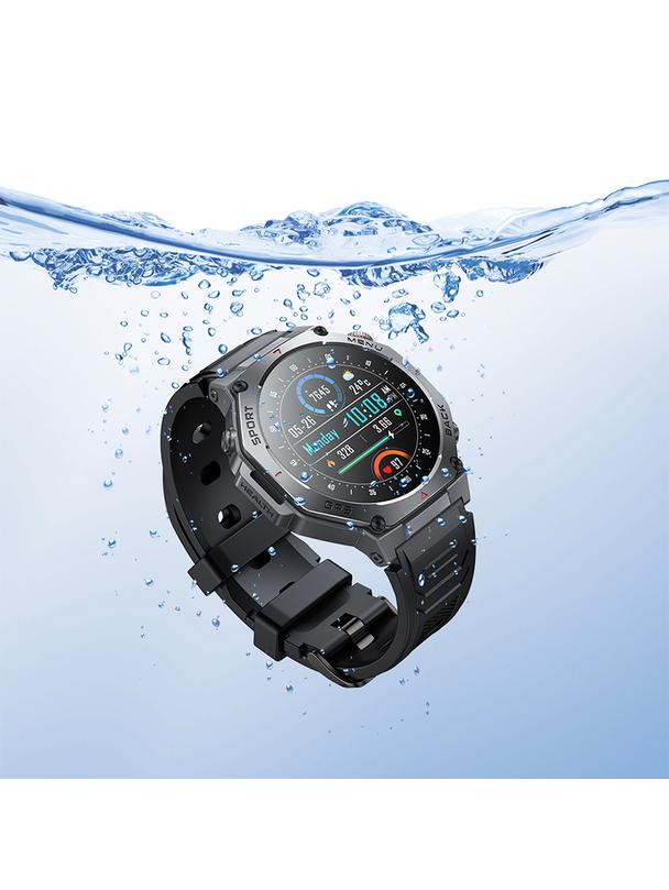 Smartwatch Hoco 1,43" AMOLED GPS z funkcją rozmowy Y37 czarny