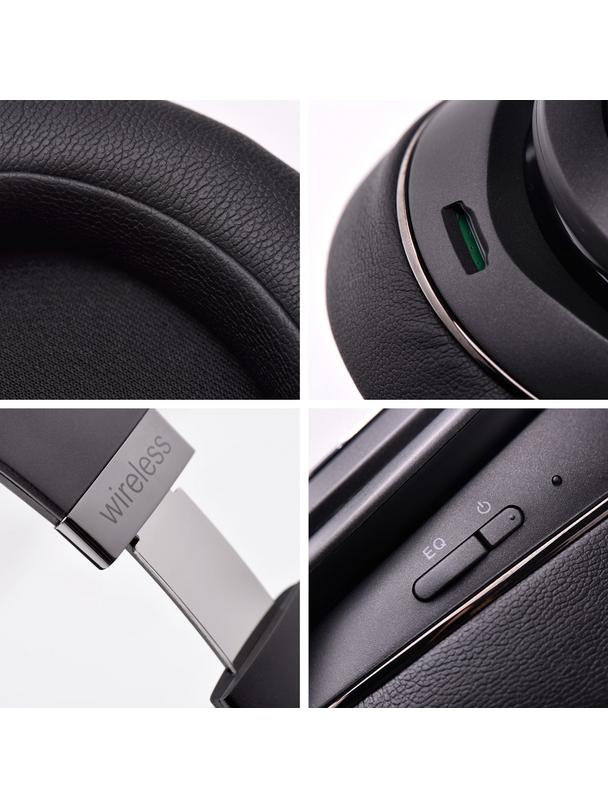 DOQAUS słuchawki bezprzewodowe bluetooth nagłowne VOGUE 9 2w1 czarne