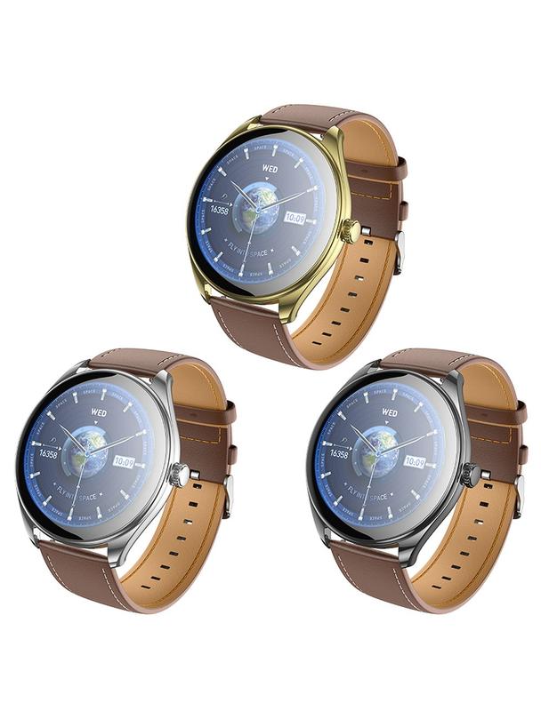 Smartwatch Hoco 1,43" AMOLED IP67 z funkcją rozmowy Y22 złoty szampański