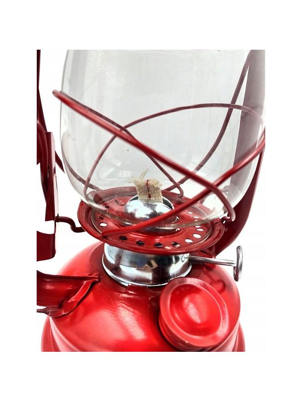 Lampa naftowa 24,5 cm RC032 czerwona