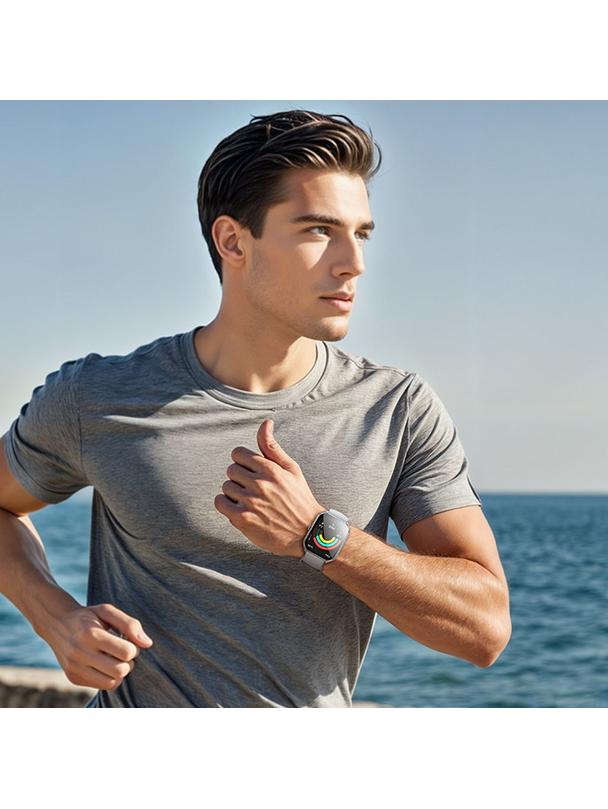 Smartwatch Hoco 1,96" AMOLED IP67 z funkcją rozmowy Y28 srebrny