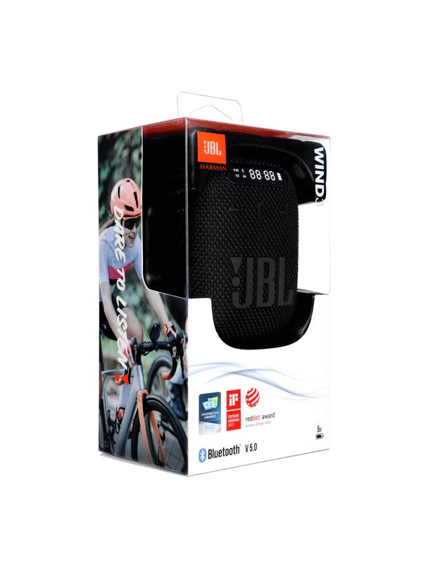 Głośnik bezprzewodowy JBL Wind 3 z uchwytem na kierownicę czarny