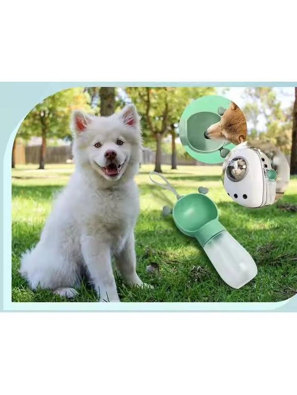 Miska turystyczna dla psa zielona