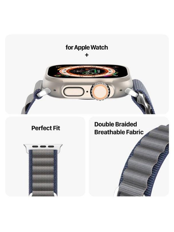 DUX DUCIS pasek GS nylonowy do Apple Watch 42 / 44 / 45 / 49 mm niebieski