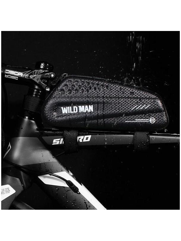 WILDMAN sakwa rowerowa na ramę na zamek 1L EX czarna
