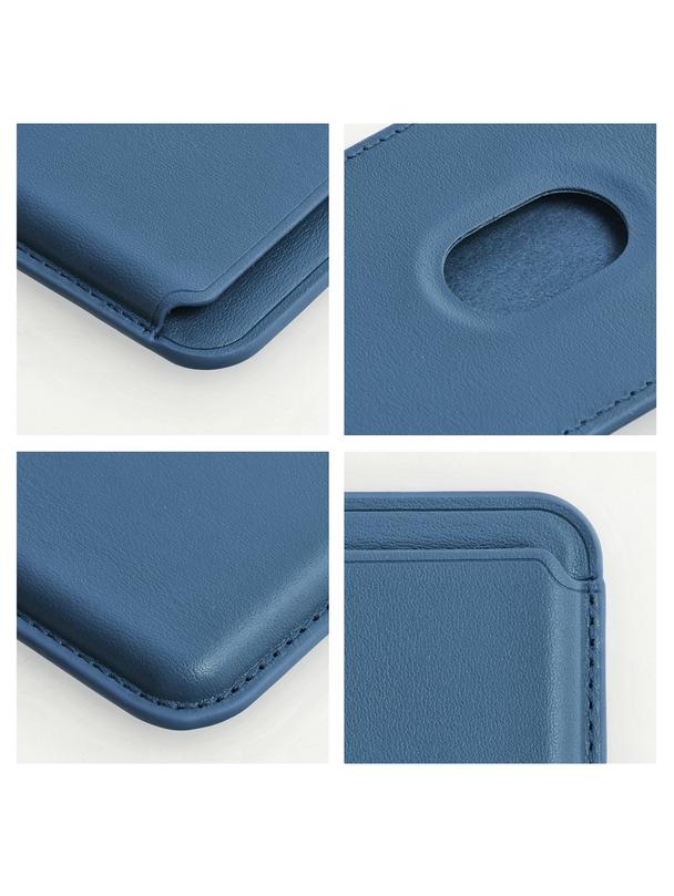 Portfel magnetyczny na karty LEATHER MAG WALLET kompatybilny z MagSafe  niebieski