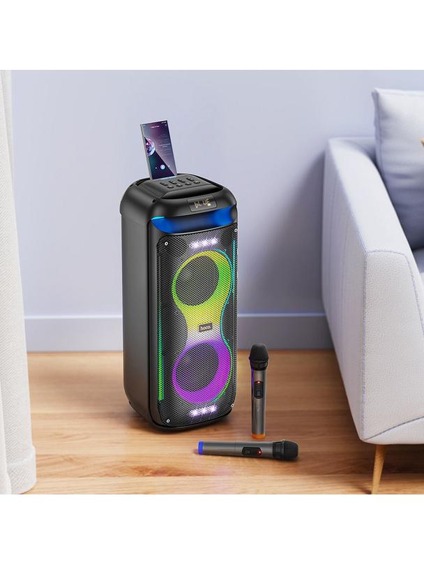 Zestaw do karaoke bluetooth 60W 6h Hoco HA13 PRO czarny