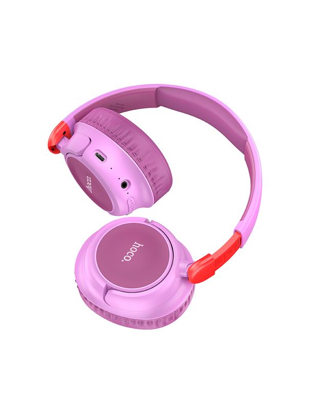 Słuchawki bezprzewodowe nauszne Hoco W43 fioletowe